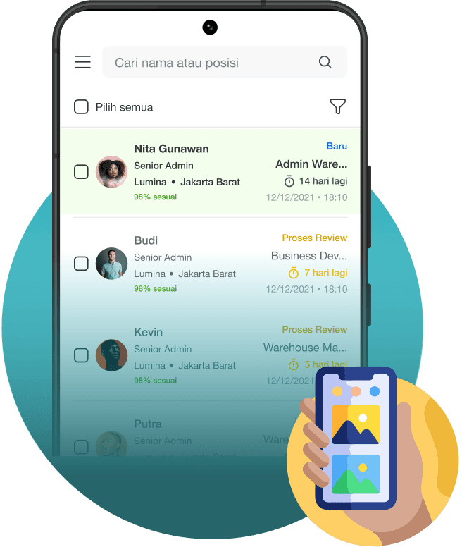 Rekrut lebih mudah dengan ATS Mobile