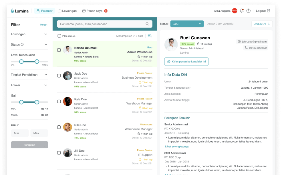 Cari Pekerja MUDAH dan GRATIS dengan Lumina!